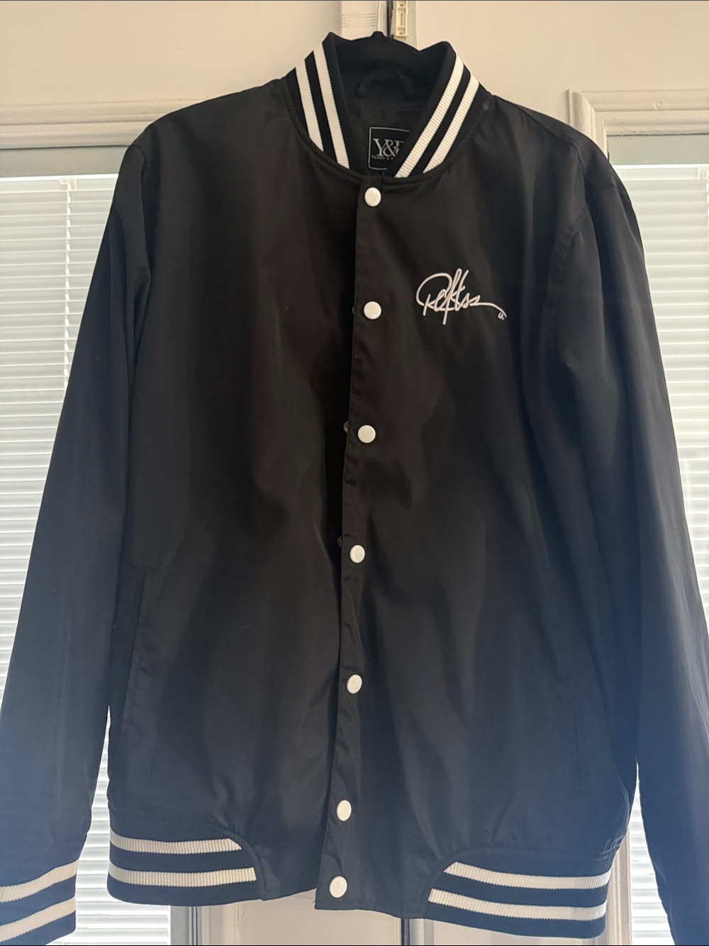 Y&R Black Bomber Jacket